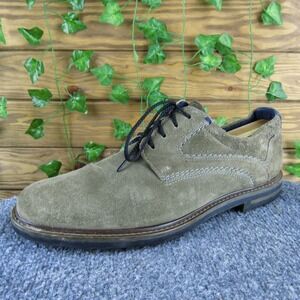 Sioux Men‎ 8.5 D Brown Olive Suede Lace Up Casual Oxford Comfort Dress Shoes